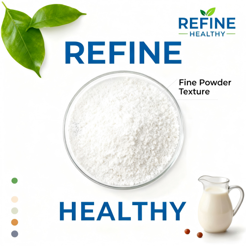 Flavored coconut oil powder